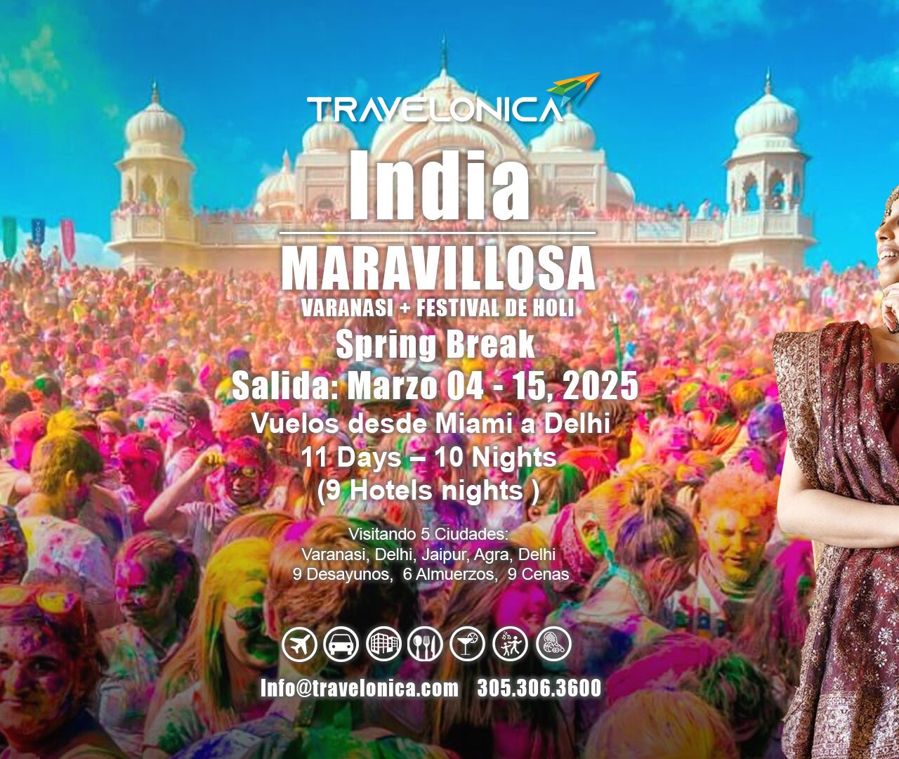 India Wonders of India Spiritual Tours Varanasi + Festival de Holi